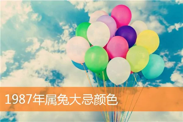 1987年属兔大忌颜色