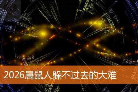 2026属鼠人躲不过去的大难