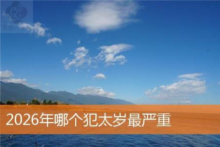 2026年哪个犯太岁最严重