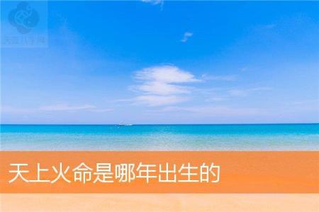 天上火命是哪年出生的