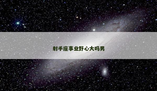 射手座事业野心大吗男 射手座事业野心大吗男