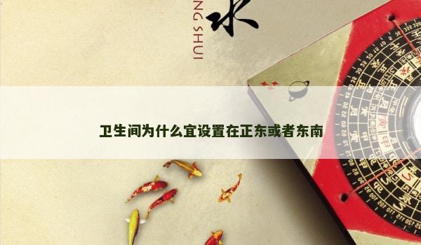卫生间为什么宜设置在正东或者东南 卫生间为什么宜设置在正东或者东南