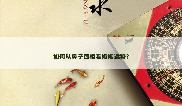 如何从鼻子面相看婚姻运势? 如何从鼻子面相看婚姻运势?