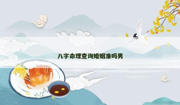 八字命理查询婚姻准吗男