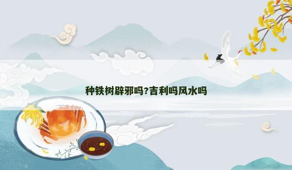 种铁树辟邪吗?吉利吗风水吗