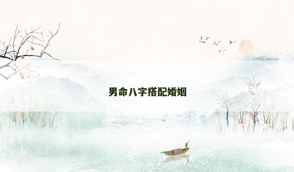 男命八字搭配婚姻 男命八字搭配婚姻